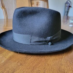 Elegant Black Fedora for Men